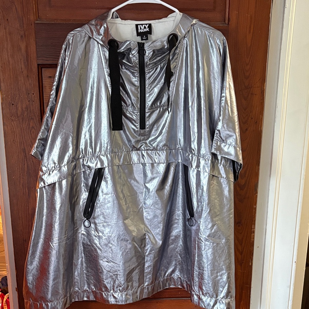 Ivy Park Metallic Poncho Size Small